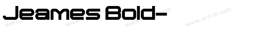 Jeames Bold字体转换